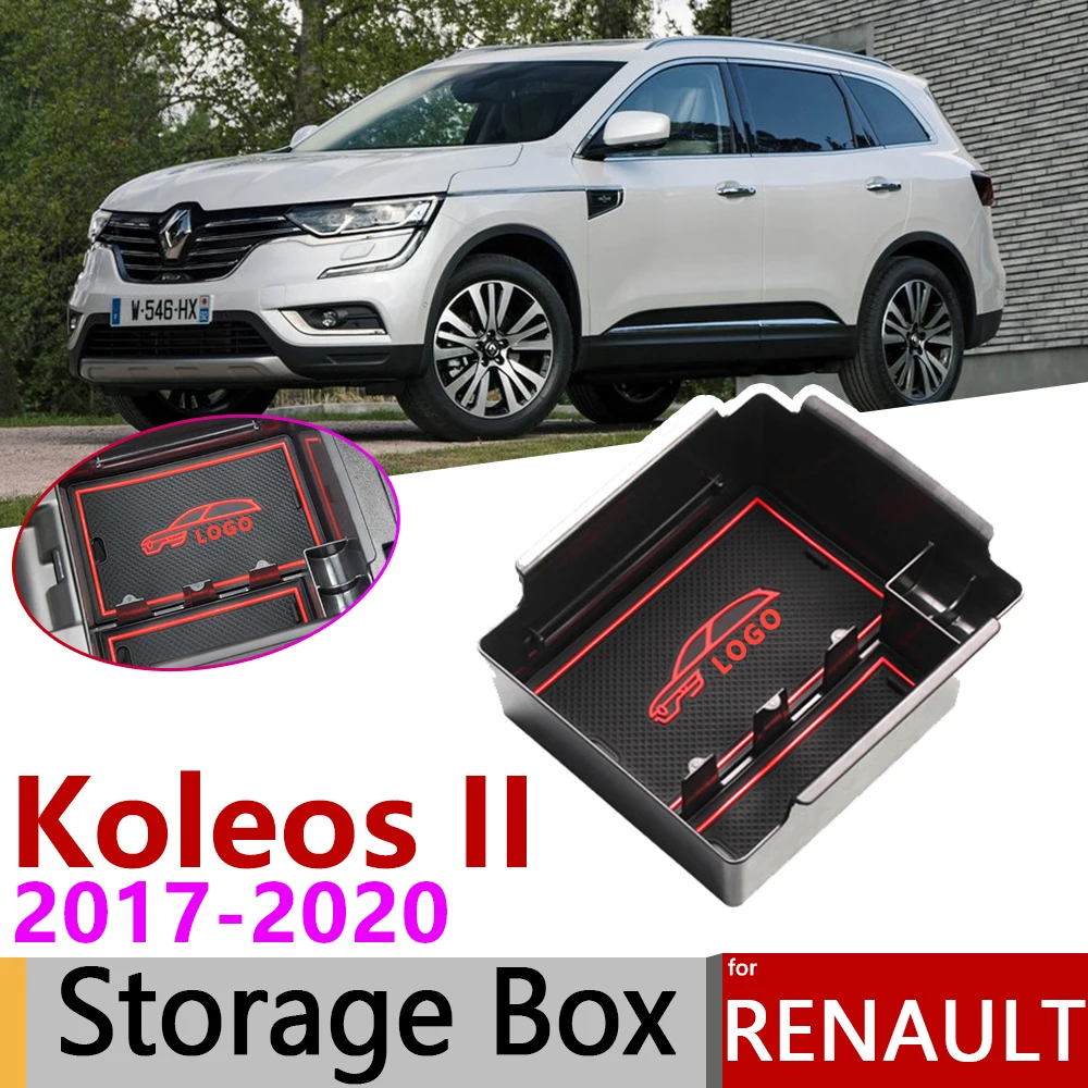 for Renault Koleos 2 MK2 Samsung QM6 2017 2018 2019 2020 of Armrest Box Storage Stowing Tidying Car Organizer Accessories