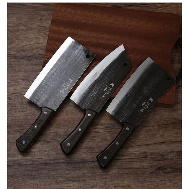 JapanBargain 1564, Chinese Chopping Knife Japanese Butcher Knife High  Carbon Stainless Steel Kitchen Cleaver chef knives with Wooden Handle for  Home