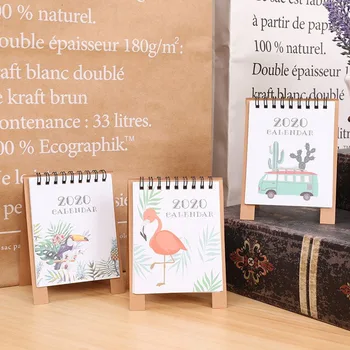 

2019-2020 High Quality Cute Cartoon Animal Star Unicorn Mini Desk Calendar School Office Planner Kawaii Agenda Table Calendar