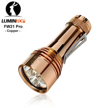

Original Lumintop FW21 PRO Copper LED Flashlight Cree XHP50.2 10000 Lumens Rechargeable Flashlight by 21700/18650 Battery