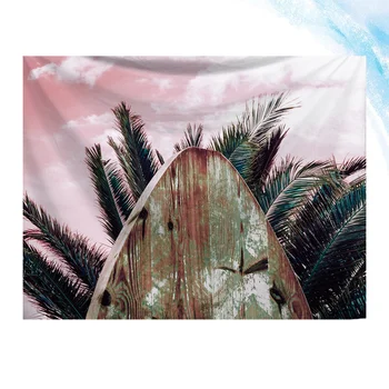 

1pc Decorative Household Tapestry Hanging Printed Tapestry Decor Beach Towel Shower Curtain for Home Bathroom (Pink)