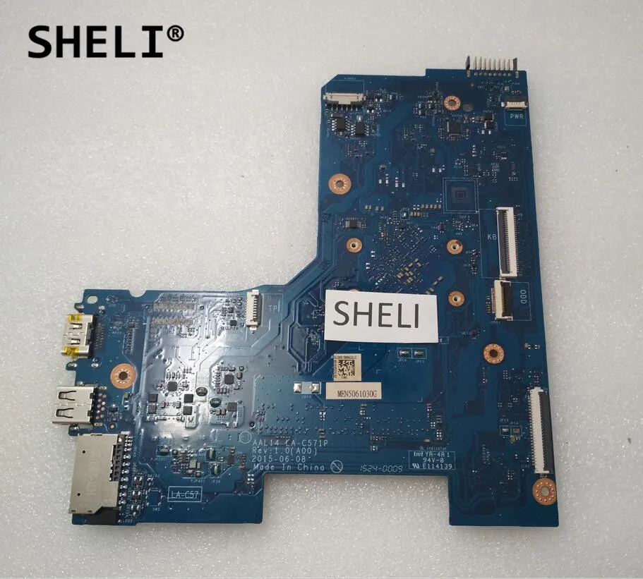 SHELI для DELL 15 5000 серии 5552 материнская плата с N3050 cpu LA C571P|Материнские платы| |