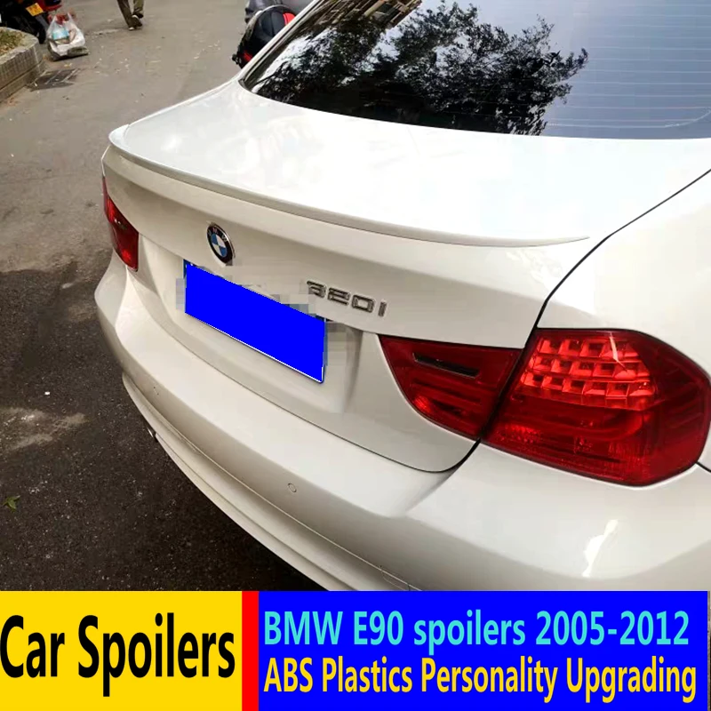 Для 2005 2012 BMW E90 320i 318i 325i 330i спойлер высокого качества ABS Материал заднее крыло