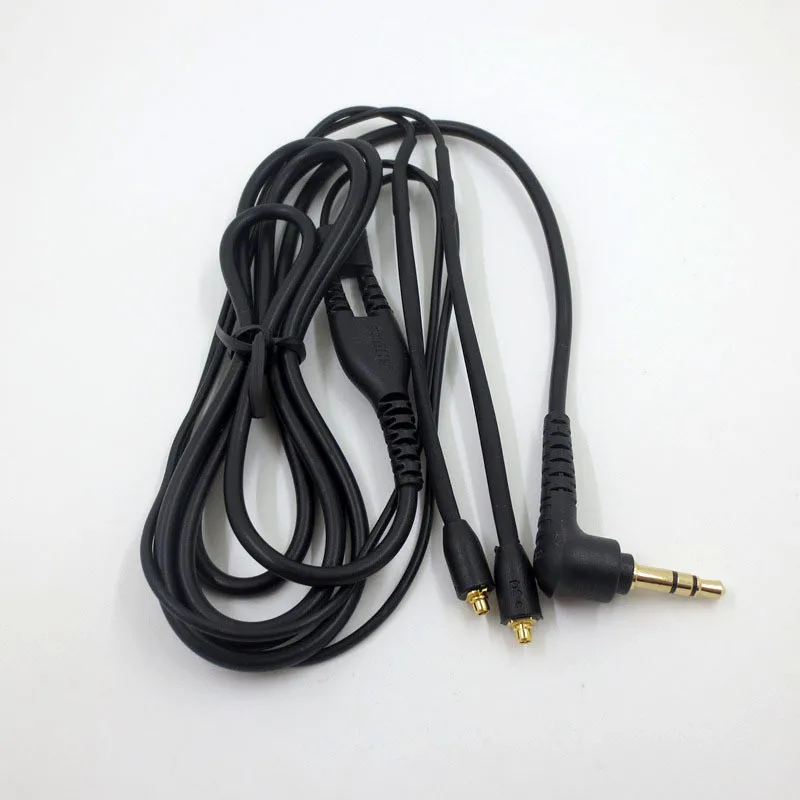 Замена аудио кабель для SHURE SE215 SE535 SE846 UE900 наушники MMCX Durable 23 AugO9 - Цвет: Черный