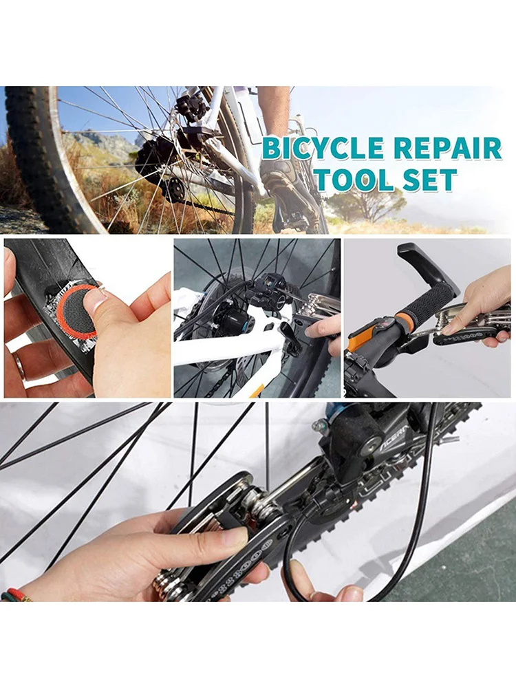 Kit de réparation de vélo facile à transporter, outil multifonctionnel de  réparation d'opathie pour vélos, route de montagne, équipement de VTT -  AliExpress