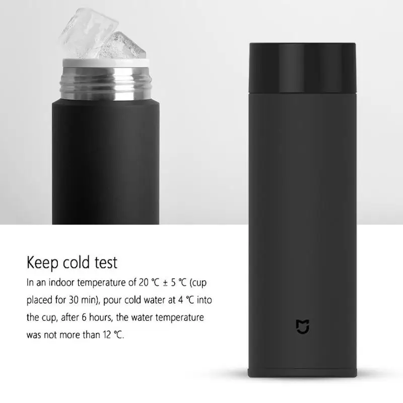 Xiaomi Mijia термос бутылка 350 мл, Вакуумная чашка 6 часов термос бутылка воды портативная изоляция воды чайник термос с вакуумной крышкой