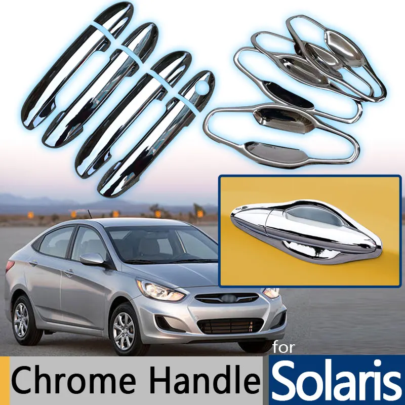 Bowl fit for HYUNDAI Accent Verna i25 Solaris Chrome Door Handle Catch Cover