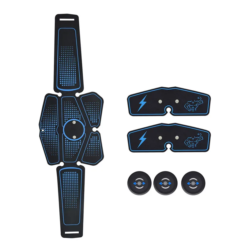 6pcs Wireless Muscle Stimulator Trainer Smart Fitness Abdominal Training Electric Weight Loss Stickers Body Slimming Belt Unisex |