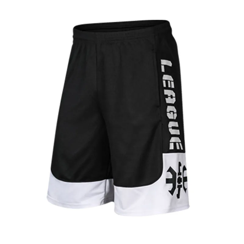 F Black Shorts Professional Men Basketball Shorts Sets, Sport Gym Quick-Dry Throwback Tight Training Suit, Shorts Basketball Male Soccer Tights - Цвет: F Black Shorts