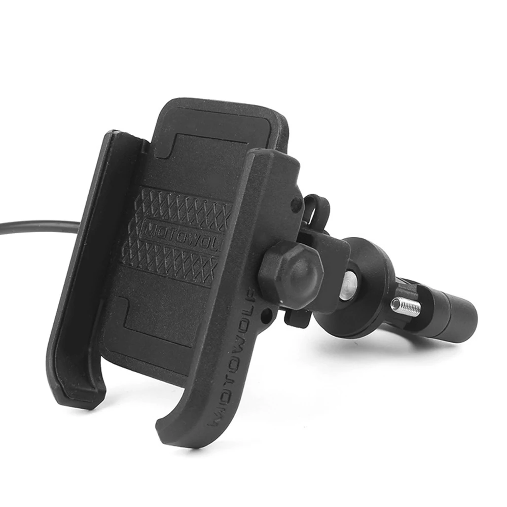 Универсальный держатель для мобильного телефона на руль мотоцикла с USB зарядкой Аксессуары для мотоцикла с gps креплением
