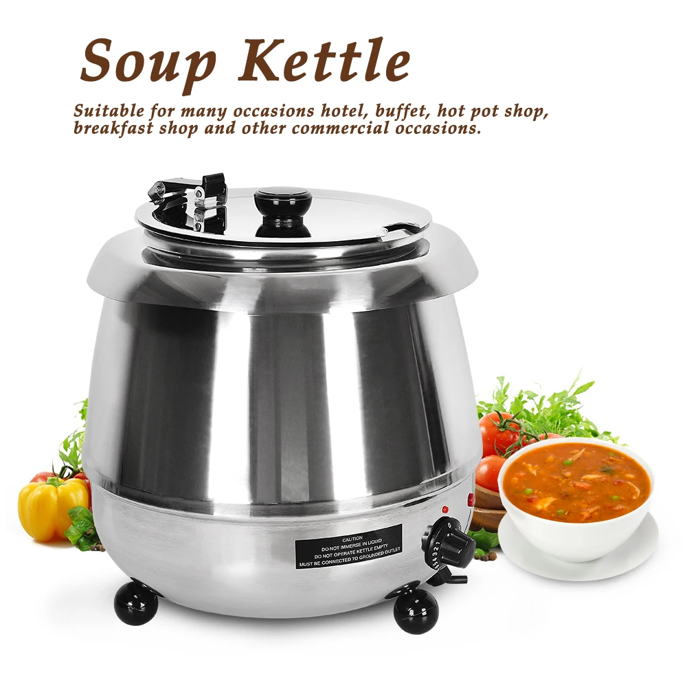 Helaas insect server Itop 10l Soup Kettle Commercial Soup Warmer Pot Stainless Steel Buffet Pot  Electric Soup Kettle Warmer Food Processor 110v 220v - Multi Cookers -  AliExpress