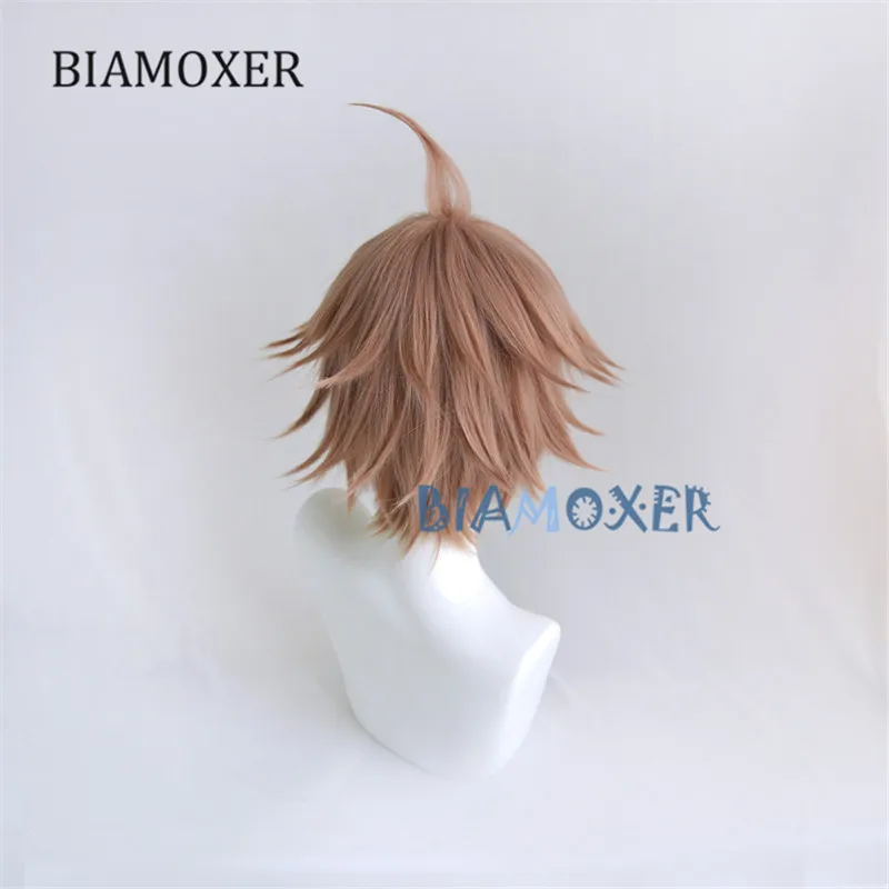Аниме Dangan Ronpa Naegi Makoto парик косплей костюм Danganronpa женские волосы на Хэллоуин женские парики