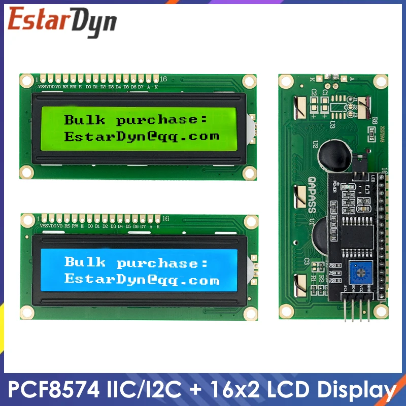Enhanced Blue-Green LCD IIC/I2C Module