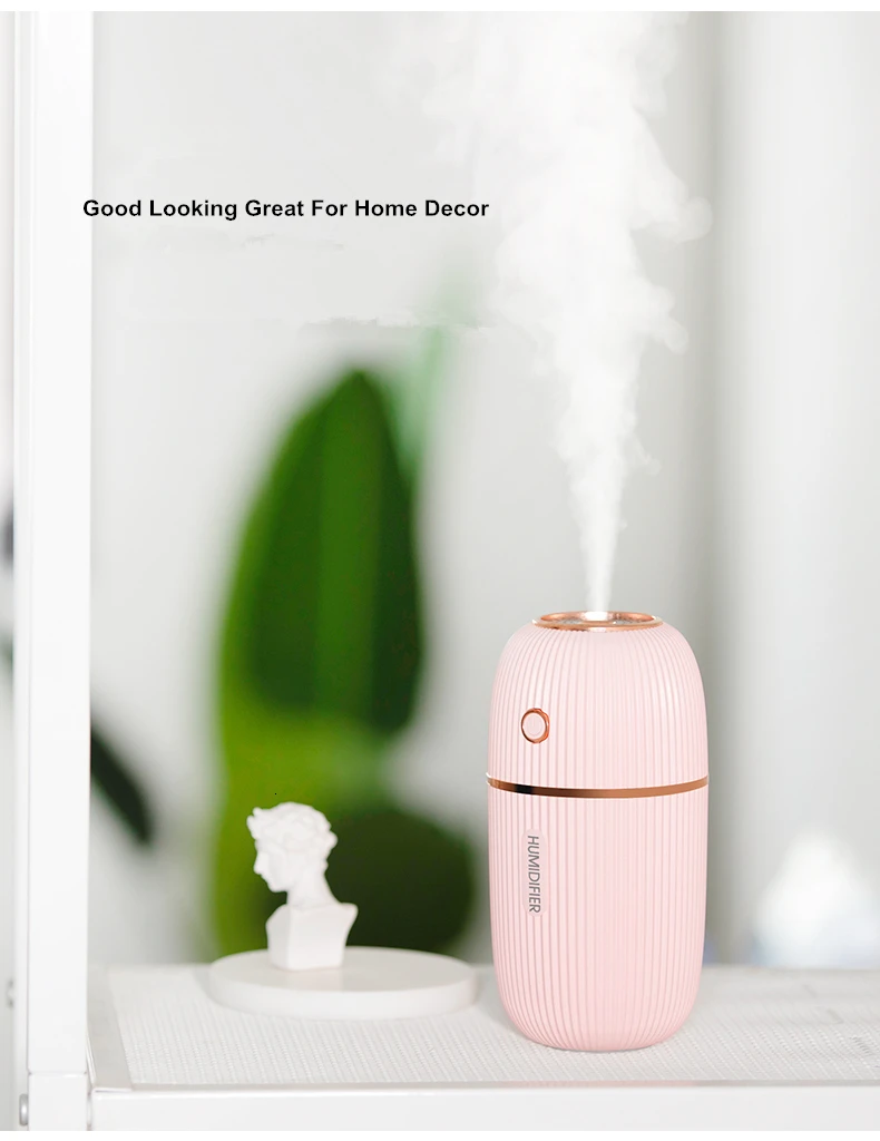 M Humidifier 300ML Ultrasonic USB Aroma Essential Oil Diffuser Romantic Color Night Lamp Mist Maker Humidificador Portable