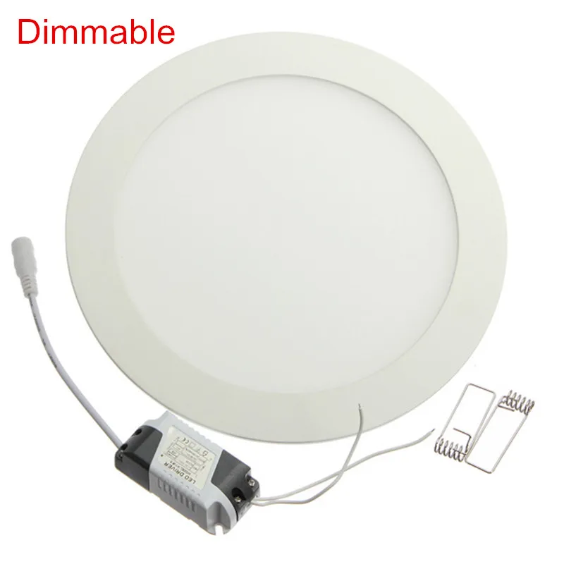 Dimmable Ultra thin 3W/4W/ 6W / 9W / 12W /15W/ 25W LED Ceiling Recessed Downlight Slim Round Down Light 85V-265V + LED Driver led downlight recessed ceiling spotlight ceiling lamps