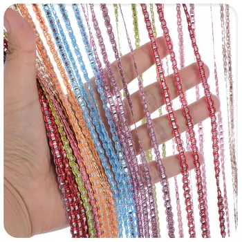 

Multicolor Shiny Tassel Line Curtains Living Room String Curtain Door Divider Drape Living Room Decor Valance Home Decoration