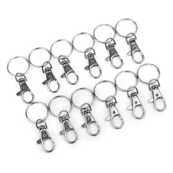 

Carabiner Keyring Buckle Cuff Jewelry Parts Dog Buckle High Quality Keychain Metal Electrophoresis Keyring