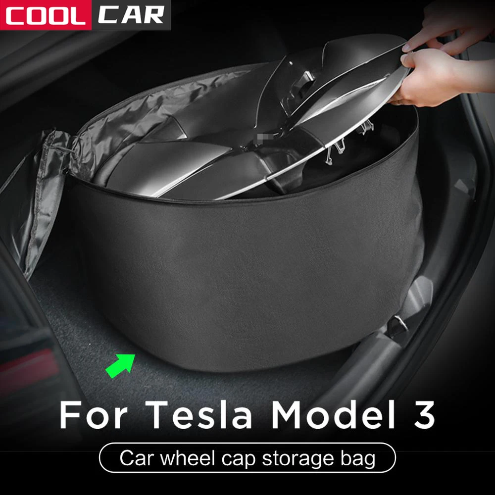 Wheel Cap Storage Bag for Tesla Model 3 Model Y Car Portable Carrying Wheel Hub Cover Oxford Storage Bag 1pcs/set