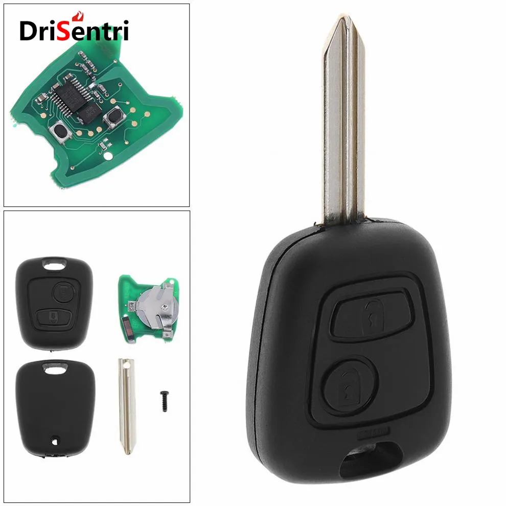 

433MHz 2 Buttons Keyless Uncut Flip Remote Key Fob with ID46 Chip for Citroen Saxo Picasso Xsara Berlingo SX9 D25 New Listing