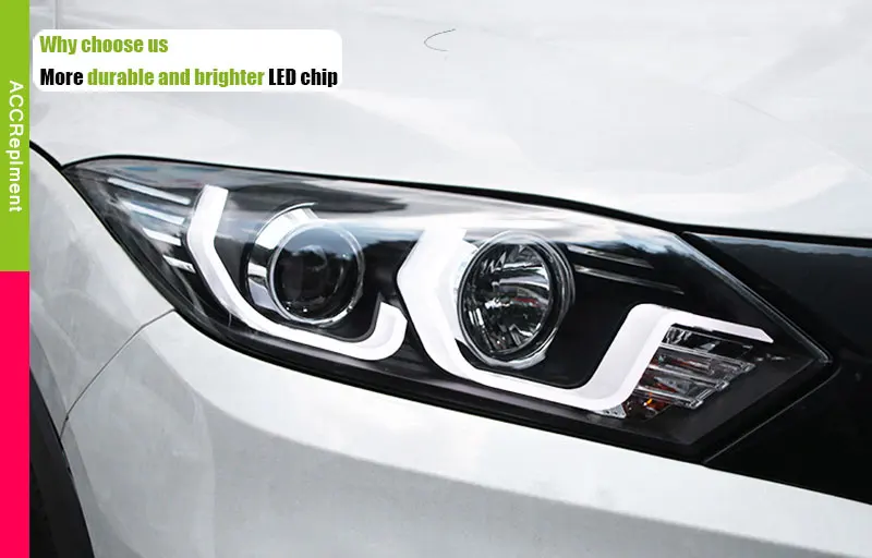 Автомобильный Стайлинг для Honda Vezel фары- светодиодный фонарь светодиодный drl H7 hid Bi-Xenon двойные линзы ближнего света