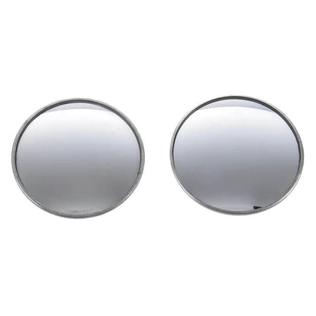 2 Pcs Round Stick-On Convex Blind Spot Mirror Set - AliExpress