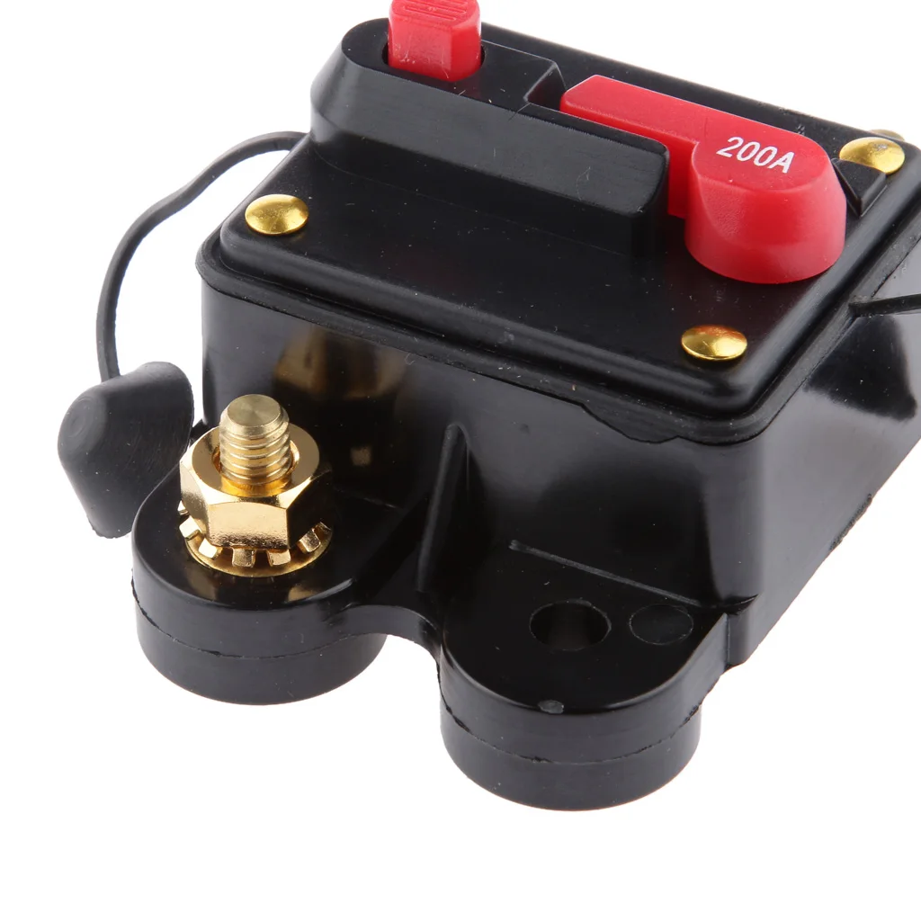

Waterproof 200 Amp Manual Reset Circuit Breaker 12v/24v Car Auto Boat Fuse