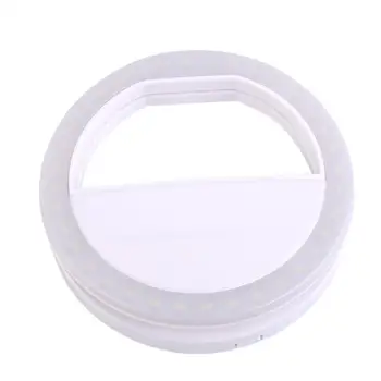 

Mobile Phone Clip Selfie LED Auto Flash For Cell Phone Smartphone Round Portable Selfie Flashlight Mini Camera Flashlight