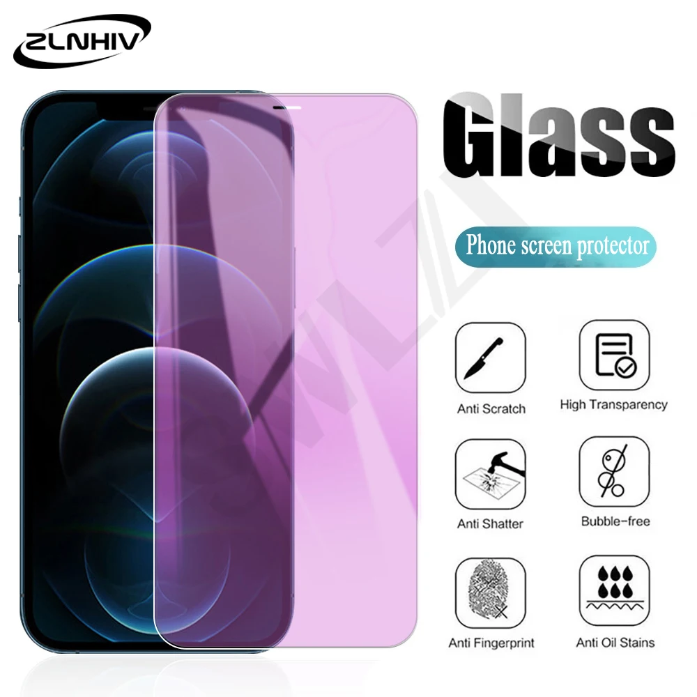 ZLNHIV 9H Anti Blue Light for iPhone SE 2020 tempered glass 6 6s 7 8 plus protective film phone screen protector | Мобильные
