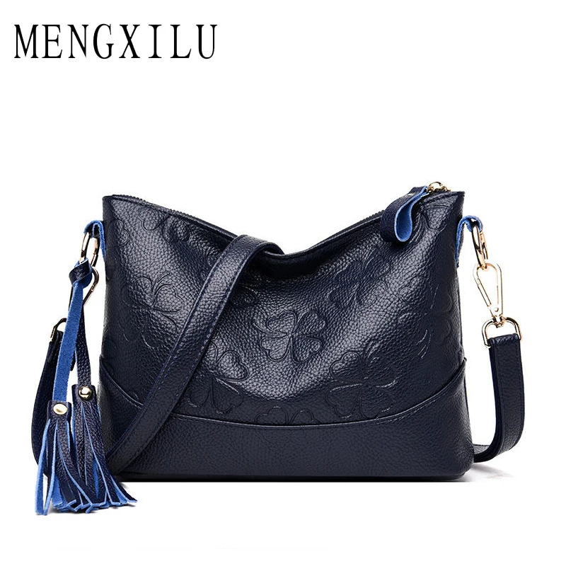 

New Women Messenger Bags 2019 Zipper Crossbody Bags for Women Leather Handbags Luxury Brand Female Vintage Bag Bolsa Feminina