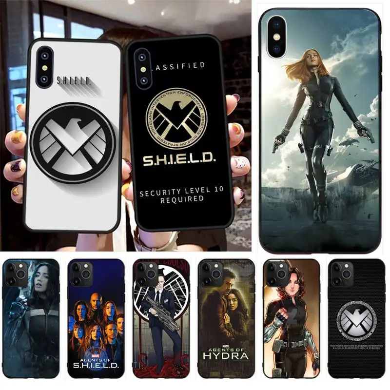 Чехол для телефона PENGHUWAN агенты защиты мягкий черный чехол iPhone 11 pro XS MAX 8 7 6 6S Plus X 5S