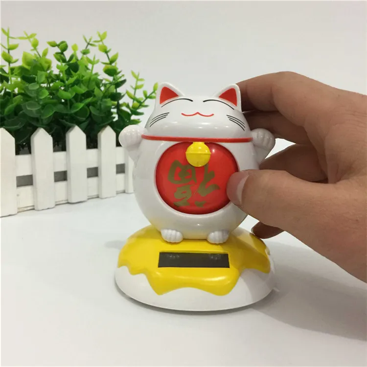Перекрестное украшение автомобиля удача рекрут fu cai Cat солнечная ручка Meow вращающаяся кукла автомобиль интерьер автомобиля поставки подарок