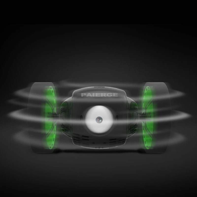 Мини-автомобили Bounce Car 2,4 Ghz Rc автомобиль с гибкими колесами вращающийся светодиодный светильник с пультом дистанционного управления робот автомобиль игрушки для подарков