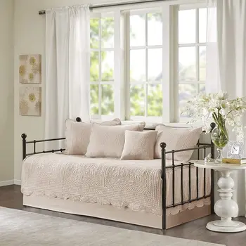 

Metal Daybed Frame Modern Bed Sofa Slats Platform Base Box Spring Replacement for Living Room Guest Room Twin Bedroom Furniture