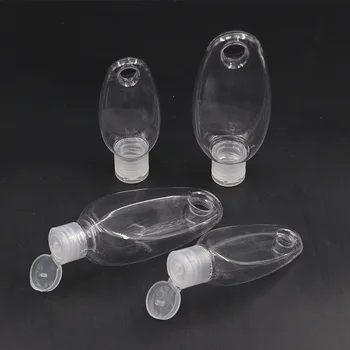

10Pcs Empty Plastic Bottles Clear Small Travel Container for Liquid Transparent Bottle with Keyring Refillable Container TSLM1
