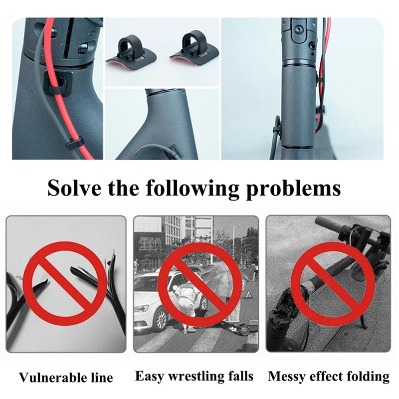 1pc Scooter Cable Card Tie Buckle Suitable Scooter Skateboard Parts& Accessories For Xiaomi M365/Pro