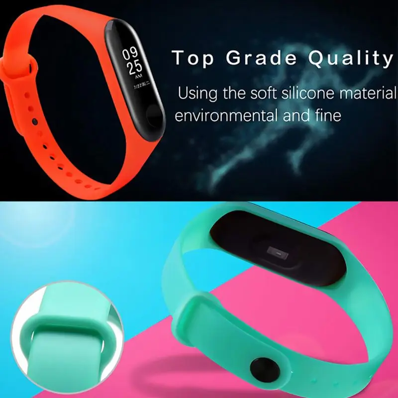 OOTDTY, 15 шт./8 шт., ремешки для Xiao mi Band 3/mi Smart Band, 4 браслета, сменный силиконовый ремешок для часов, 15 цветов/8 цветов