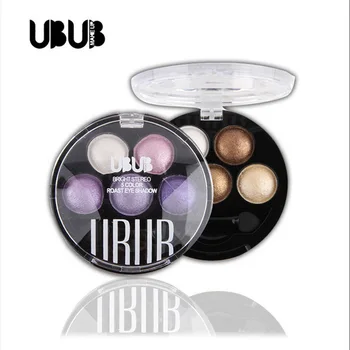 

UBUB stereo five-color baked the earth color eye shadow naked makeup bright sootiness makeup