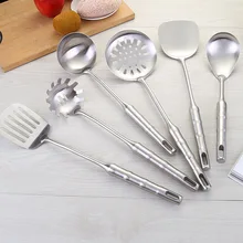 304 лопаточка из нержавеющей стали семь комплектов нового стиля Ladel ложка для риса шпатель Лу Чан поверхность удалить большая столовая кухня приготовления пищи