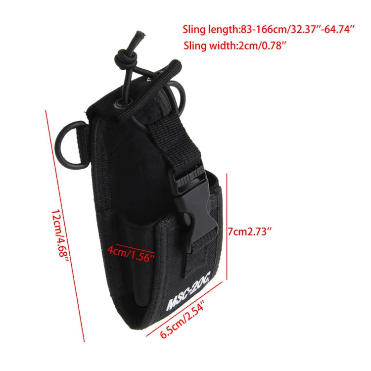 MSC-20C Nylon Radio Case Bag Holder Pouch For Baofeng UV-B5 UV82 UV8 D GT-3 UV5R