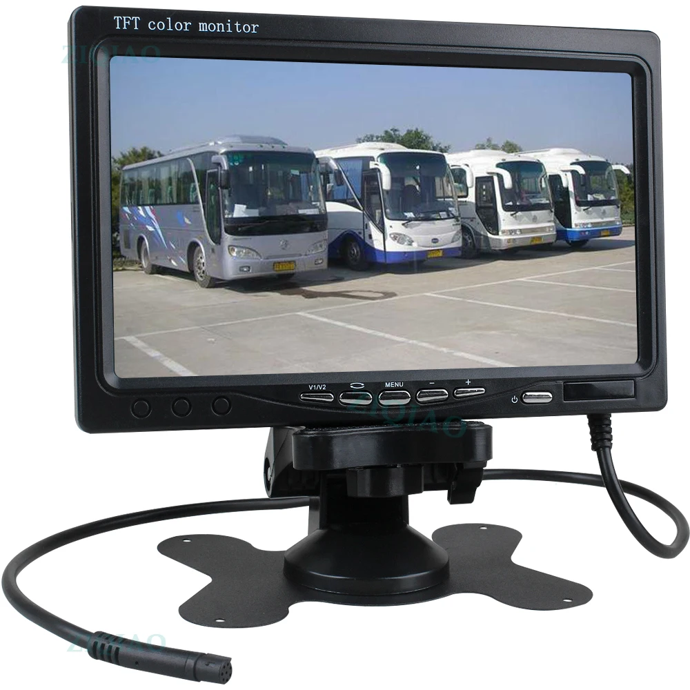 ZIQIAO 7 cal Lcd ciężarówka autobus Monitor parkowanie tyłem dla IR kamera Monitor pojazdu System wyświetlania zestaw ZIQIAO 7 cal Lcd ciężarówka autobus Monitor parkowanie tyłem dla IR kamera Monitor pojazdu System wyświetlania zestaw