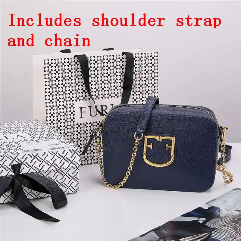 furla navy blue bag