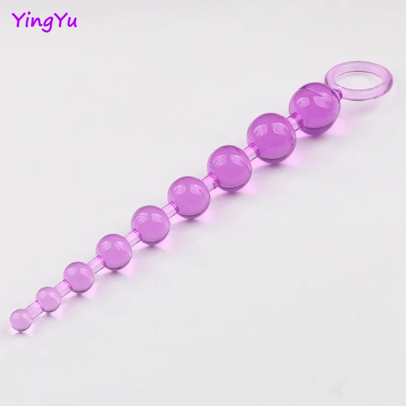 Anal sex toys Plastic Anal beads for Women Men Adult Sex toys Gay Anus stimulator Prosate massage Buttplug Anal beads G spot Orgasm props