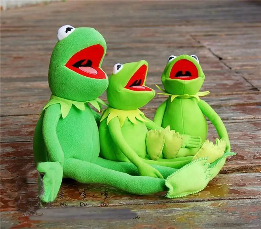 2018 Новый Kermit Улица Сезам Muppet лягушка плюшевая кукольная игрушка куклы 45 см|Мягкие