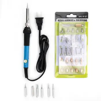 

35 Pcs Woodburning Tool Kit Soldering Iron Kit Pyrography Set US Plug 110V 60W 200~45 Degree