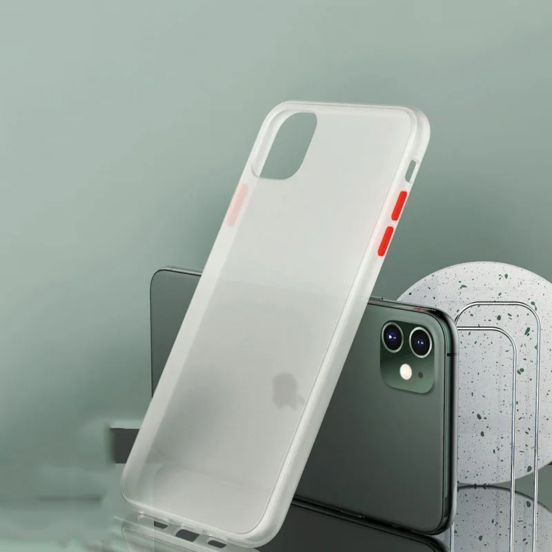 5 Защитный противоударный чехол для iphone 11 pro XS Max XR Матовый Жесткий чехол для iphone 6 6s 7 8 Plus X прозрачный противоударный чехол для телефона - Цвет: 5