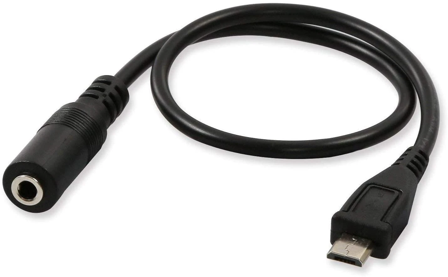 Utilgængelig Opdater romanforfatter Micro Usb Male To 3.5mm Jack Female Audio Cable Cord For Active Clip Mic  Microphone Convert Adapter -1feet (black) - Data Cables - AliExpress