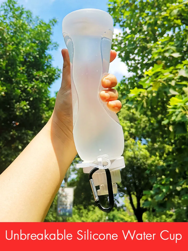 Силиконовая сумка для воды чашка полностью мягкая складная бутылка
