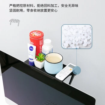 라우터 랙 구멍이 없는 거실 TV 모니터 상단 벽 셋톱 박스, 무선 TV 랙, 셋톱 박스, 라우터, 디스플레이 다기능