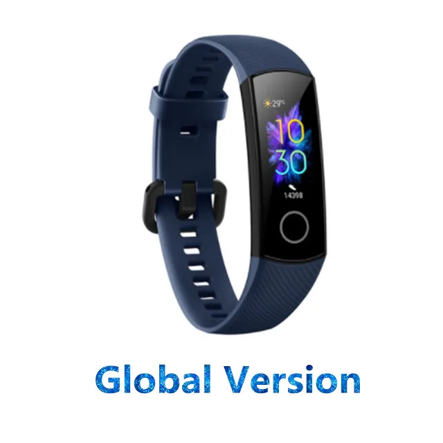 Серебристый Глобальная версия huawei Honor Band 5 Смарт-браслет пульсометр смарт-браслет водонепроницаемые Смарт-часы - Цвет: Серебристый
