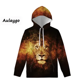 

Lion Print Sweatshirts 2020 New Spring Autumn Fashion Hoodies Male Large Size Hip Hop Hoodies Sweatshirts Black Hoodie Bluza